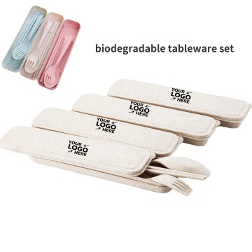 Wheat Straw Biodegradable Tableware Set